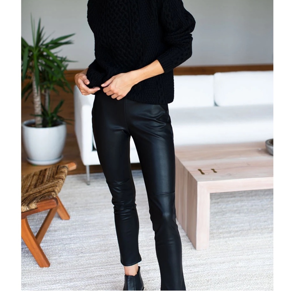 Emerson Frye Vegan Leather Leggings, size S